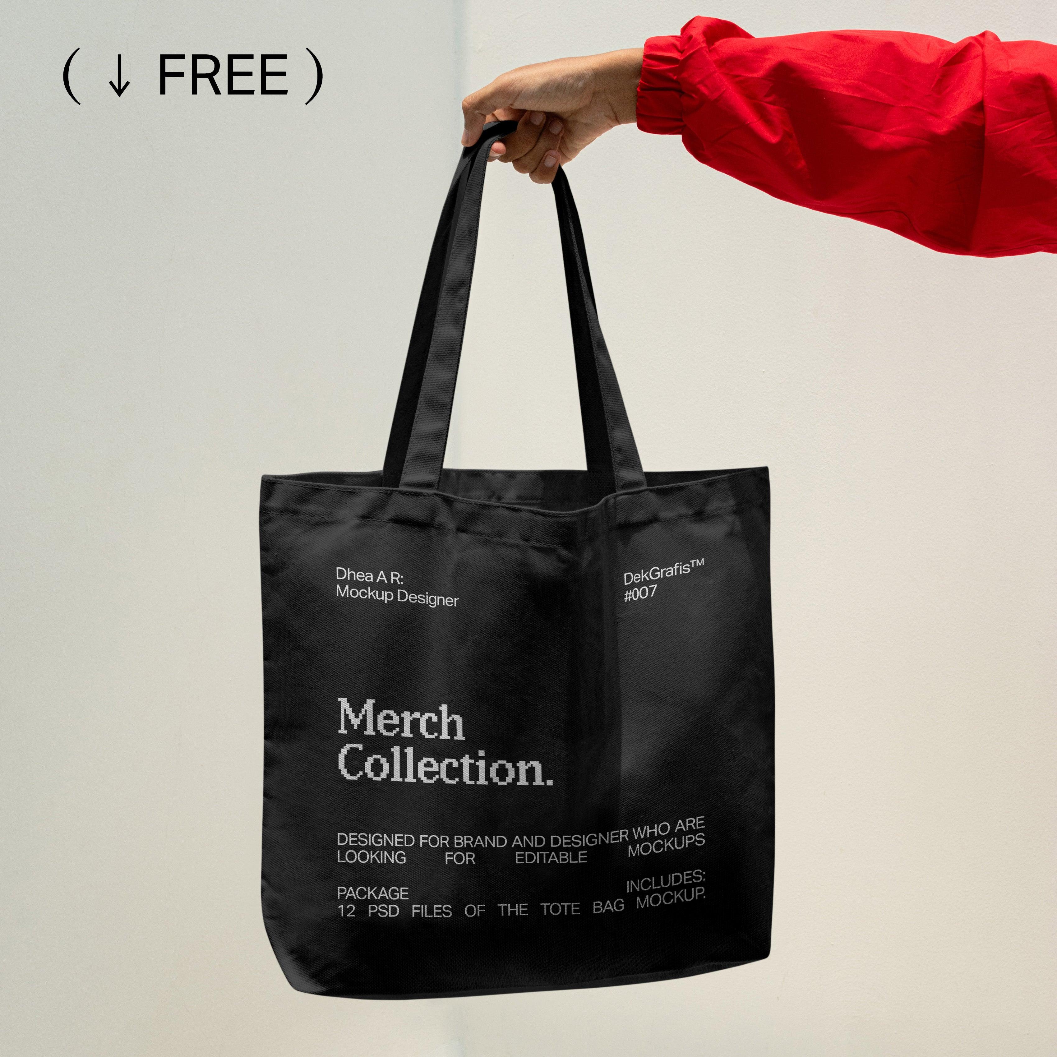 Free Premium Tote Bag Mockup   DEKGRAFIS