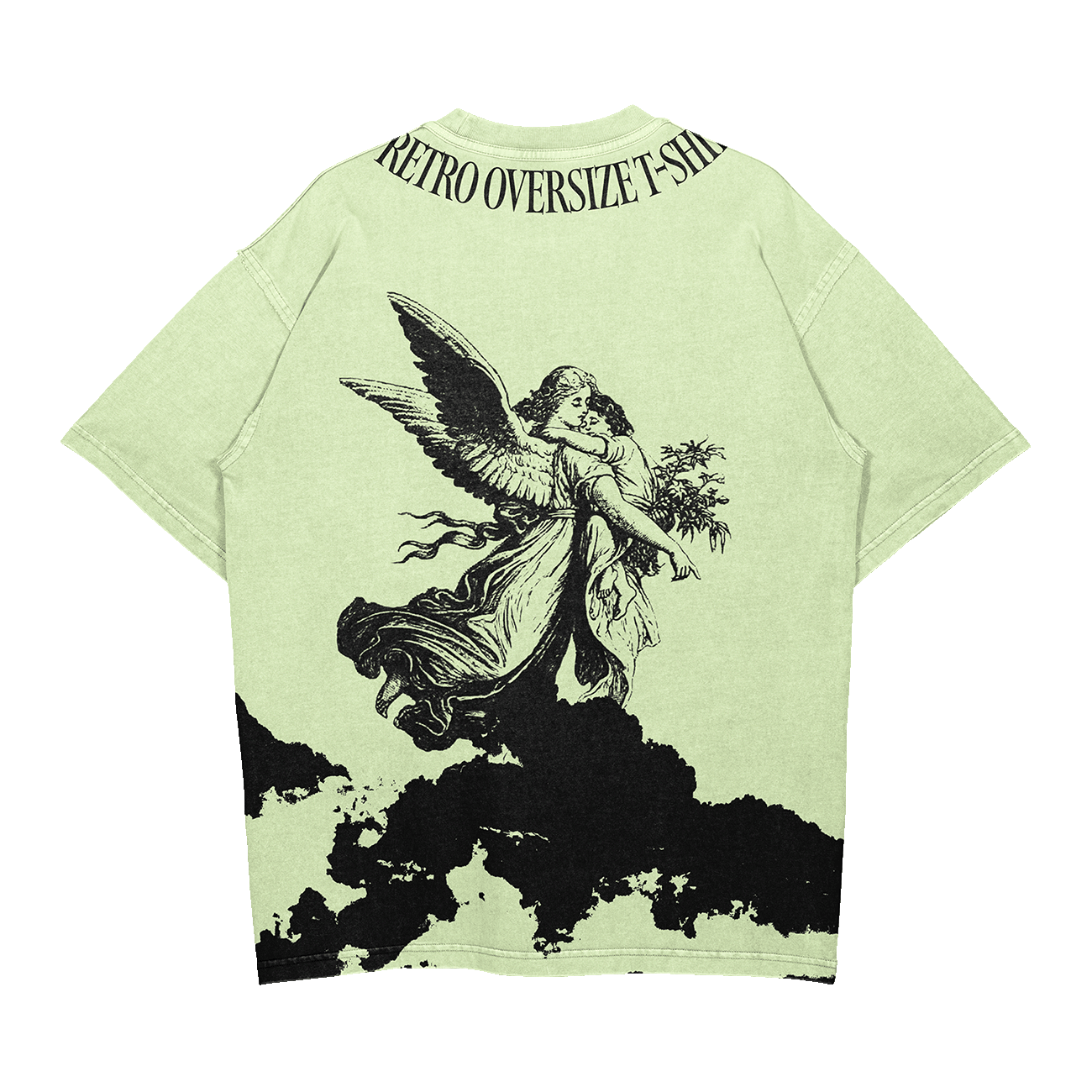 12 Oversize Retro-Washed T-Shirt Mockups 2023