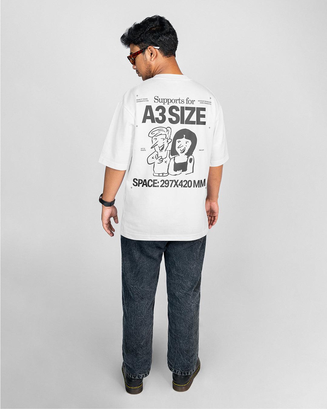 8 Man Oversized T-Shirt Mockups WBG 2024