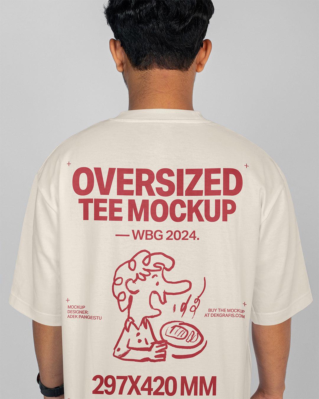 8 Man Oversized T-Shirt Mockups WBG 2024