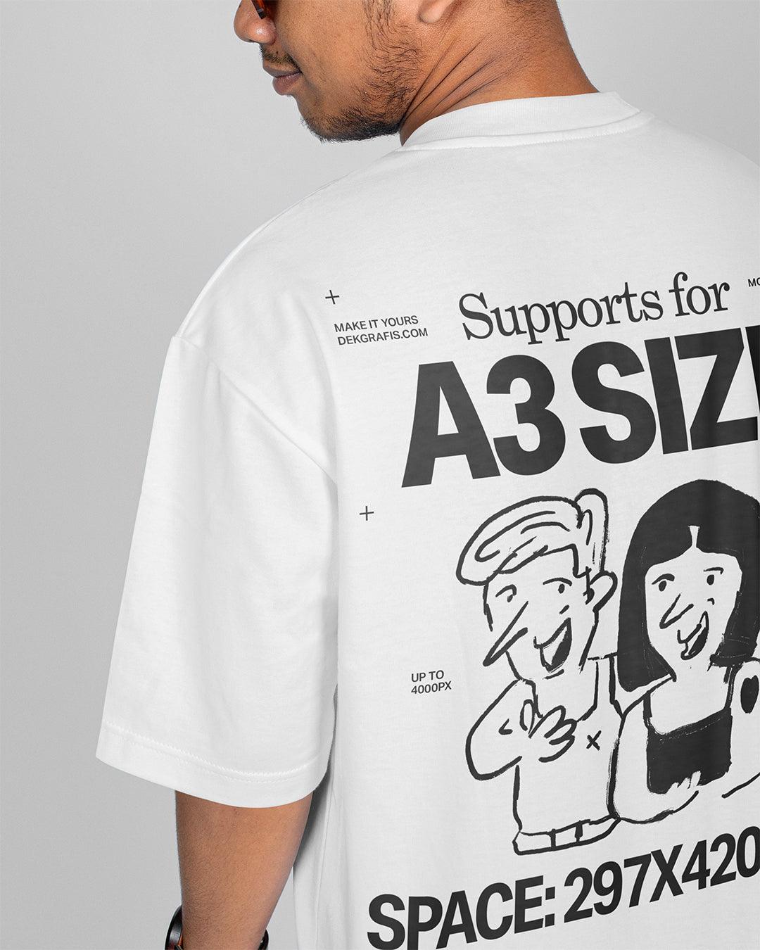 8 Man Oversized T-Shirt Mockups WBG 2024