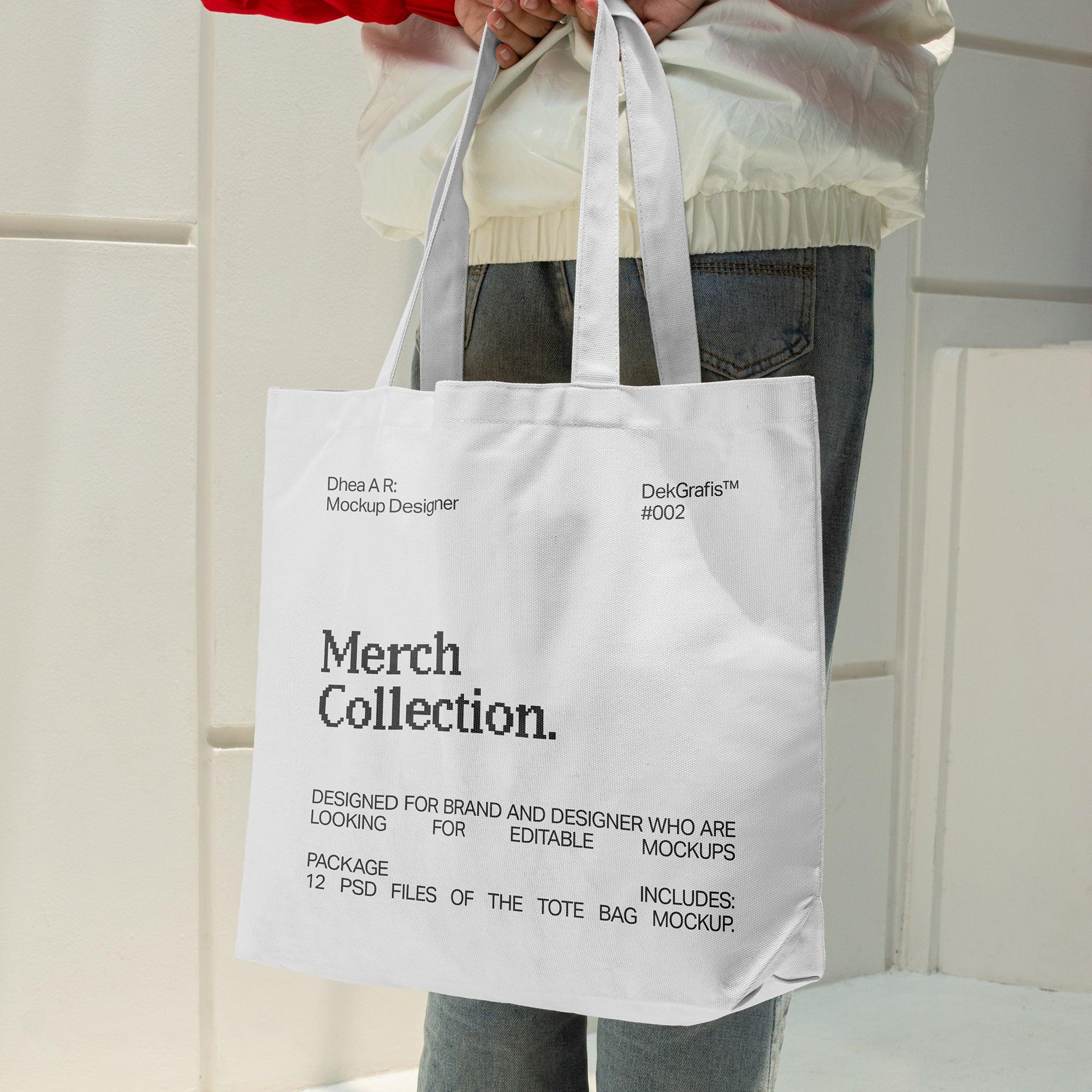 12 Premium Tote Bag Mockups 2023