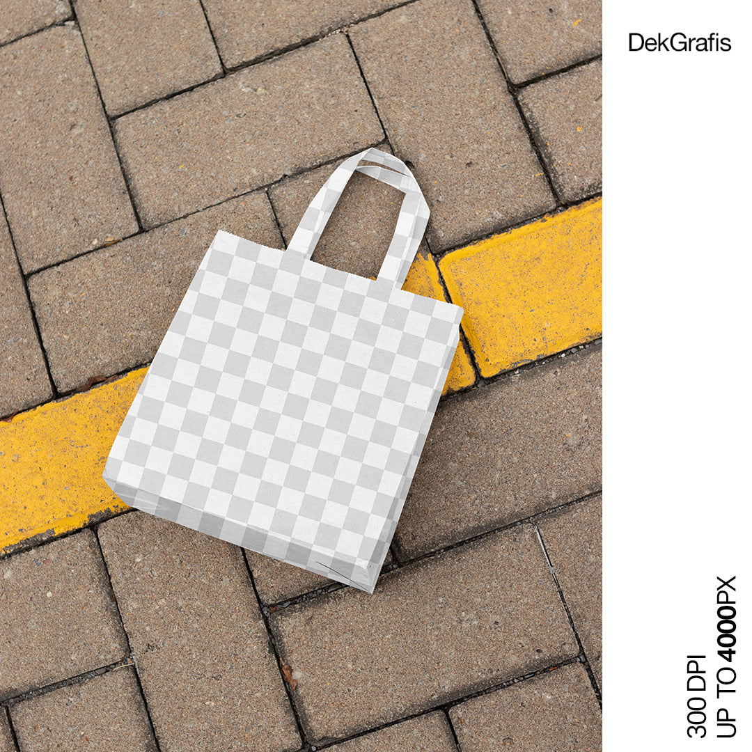 Free Paper Bag Mockup 01