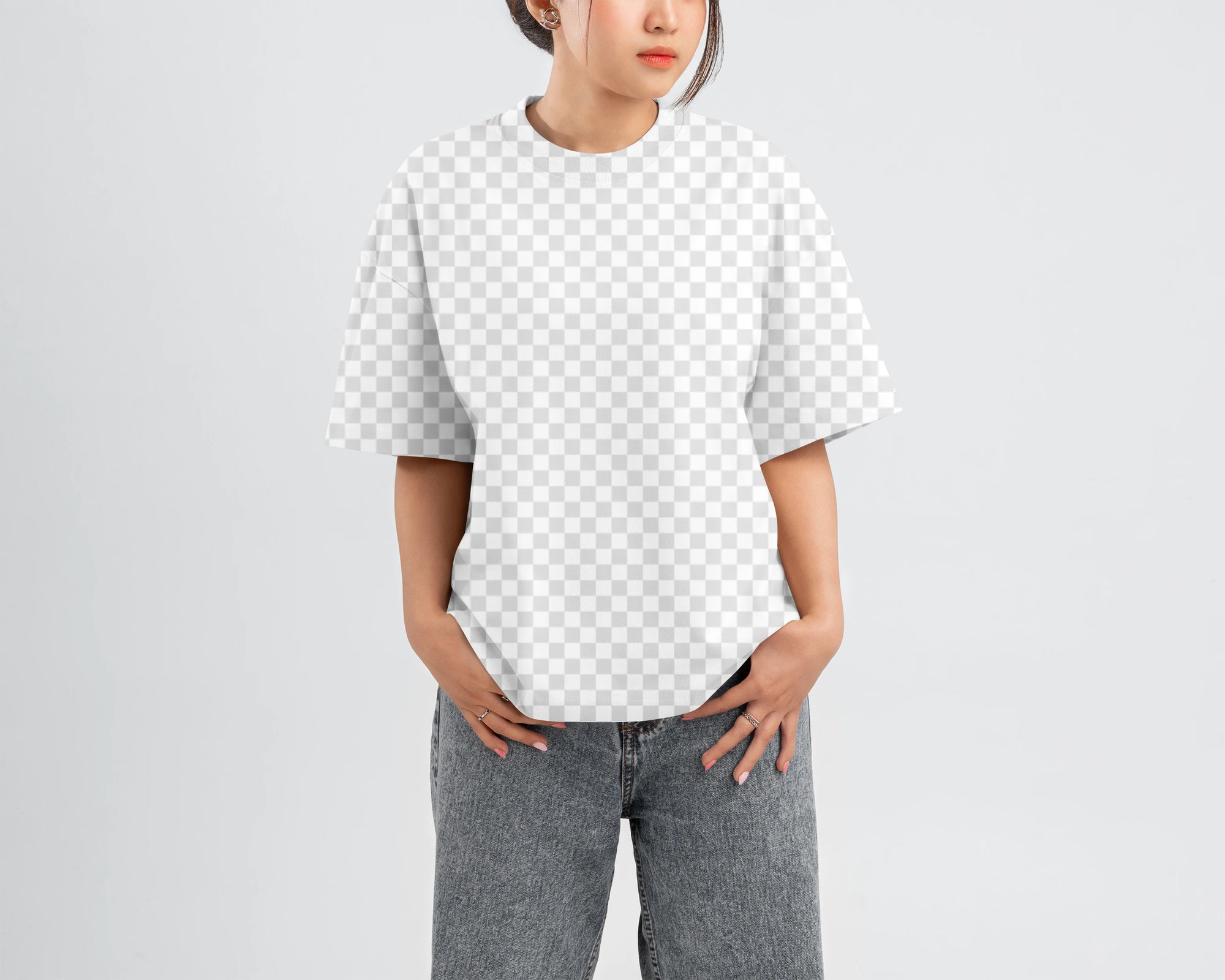 Free Woman's Boxy Fit Tee Mockup 01