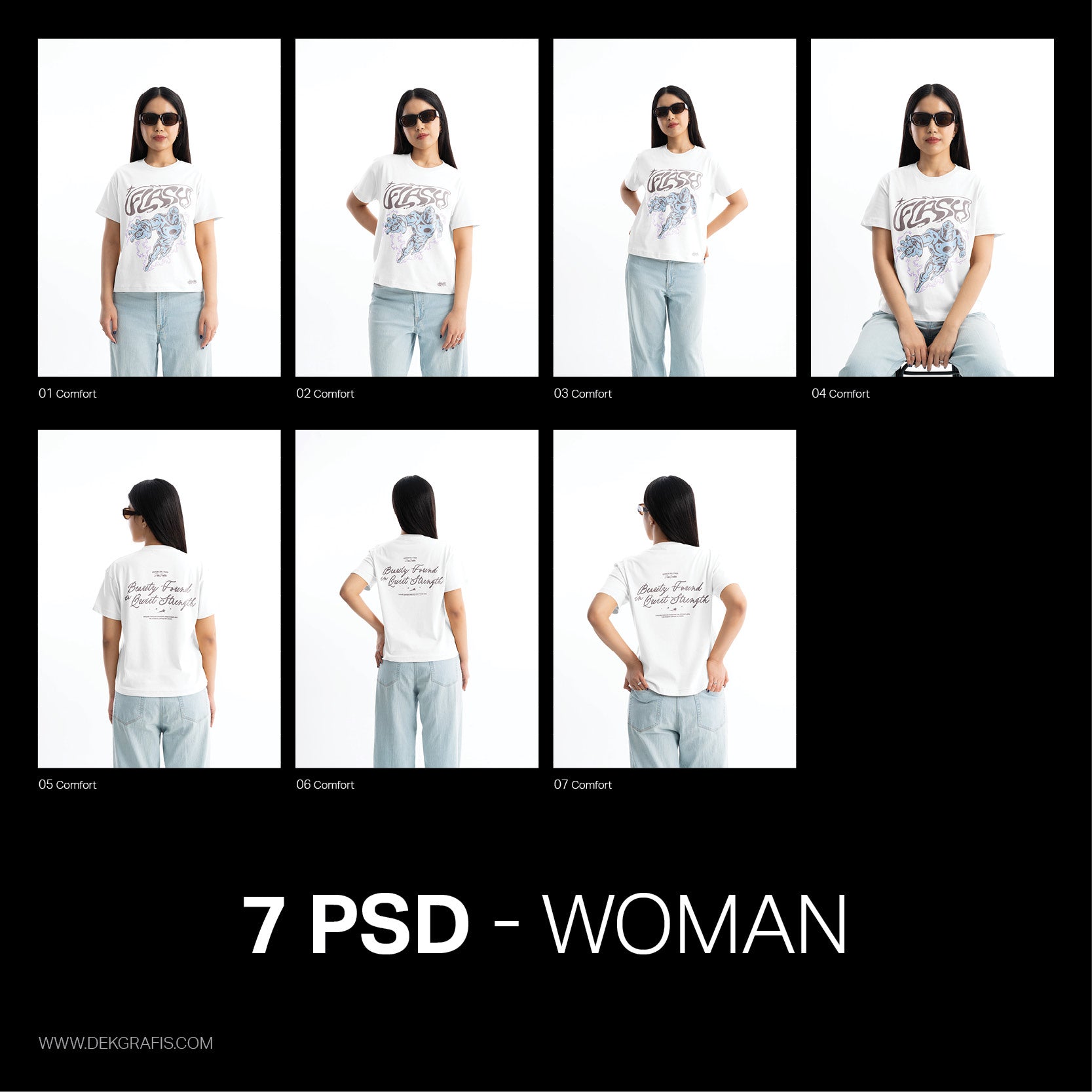 7 Premium Comfort Regular Tees Woman 2025