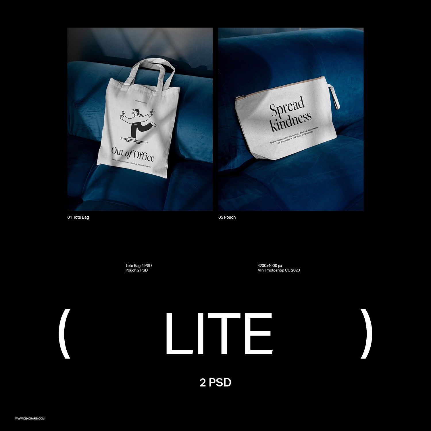 6 Tote Bag & Pouch Mockups BC 2024