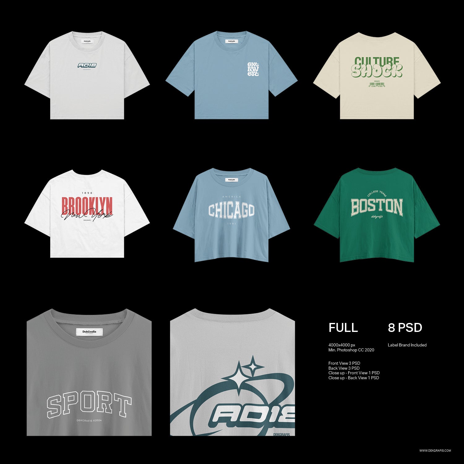 8 Crop Top Mockups 2024