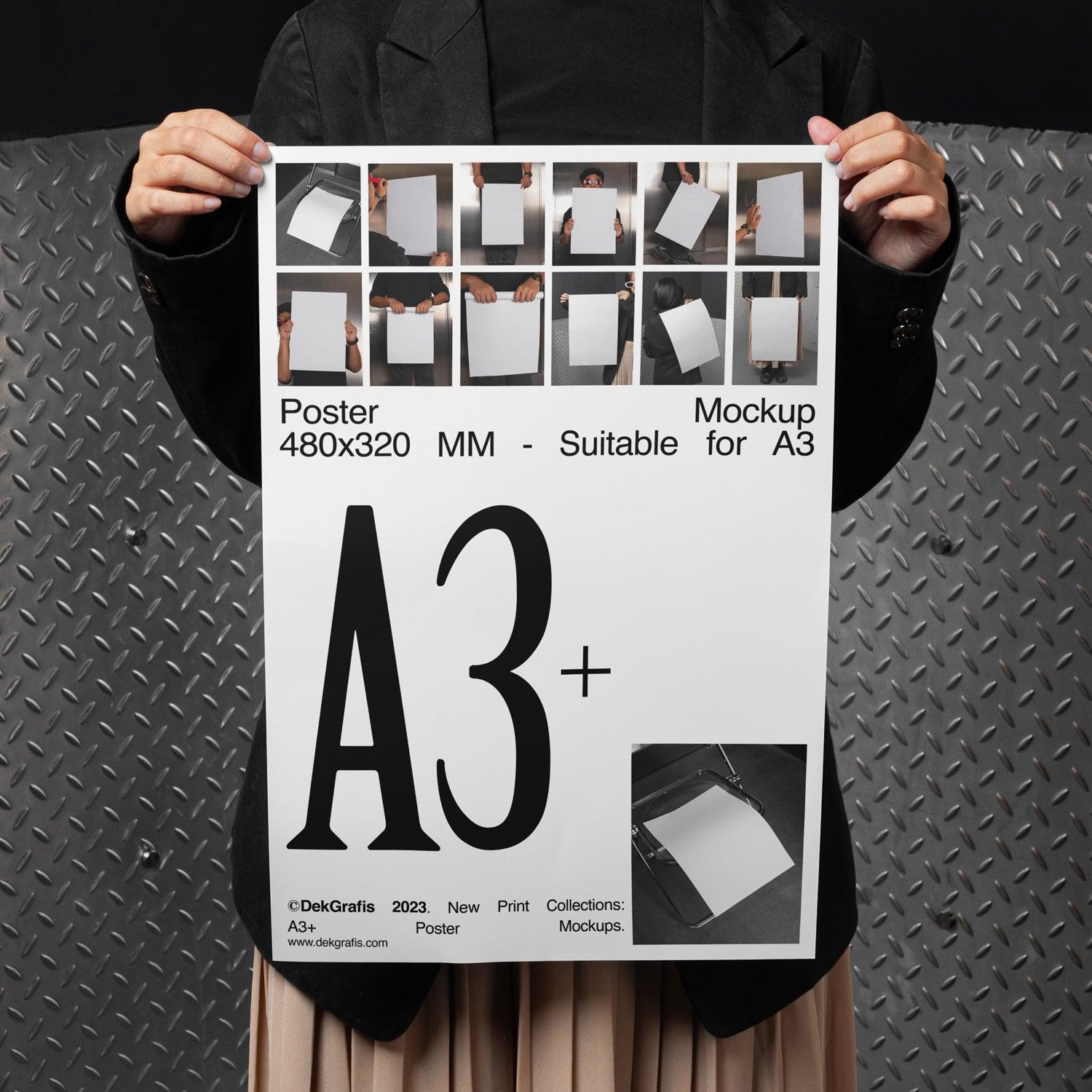 12 A3+ Poster Mockups 2024