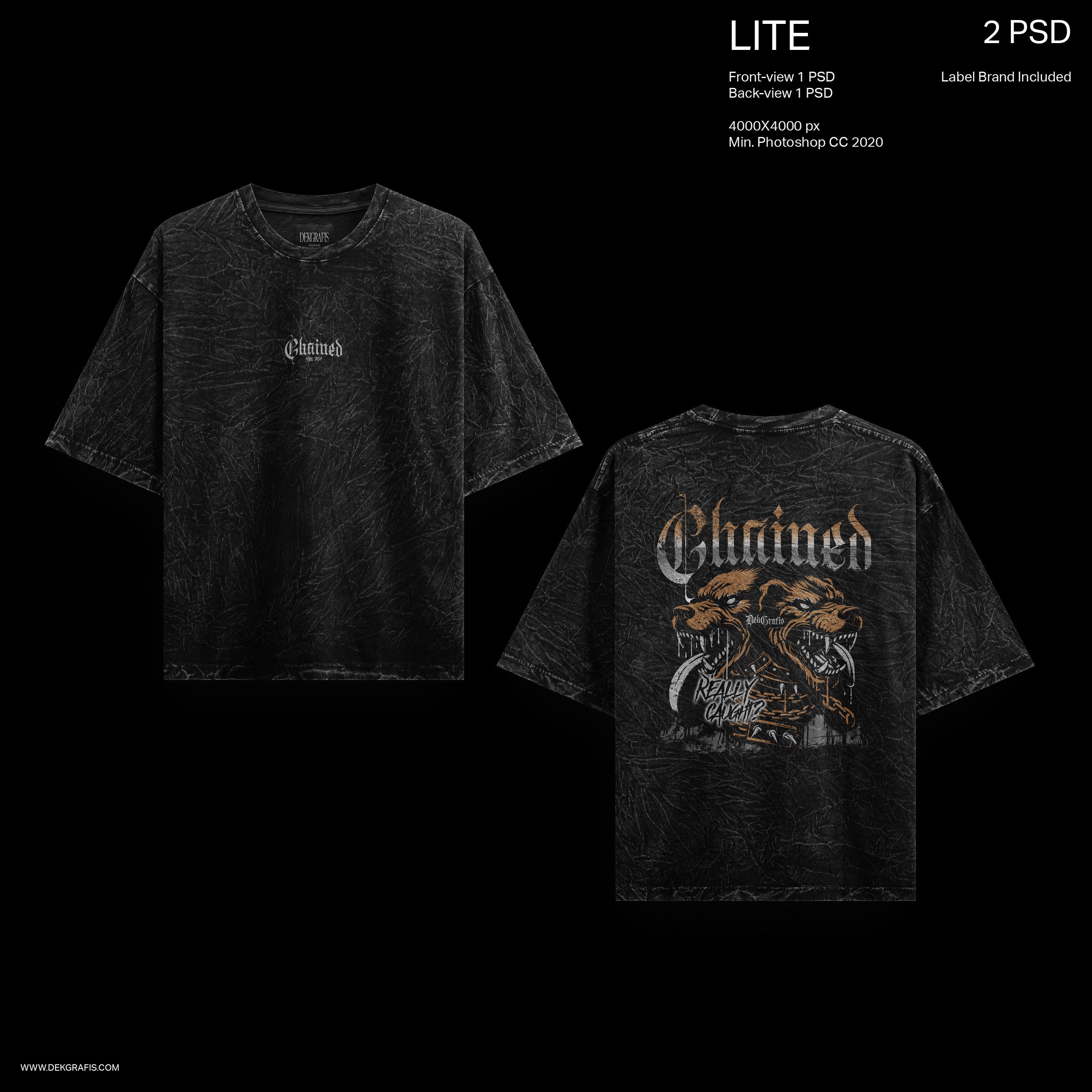 7 Premium Washed T-Shirt Mockups BLACK 2024 V1.1