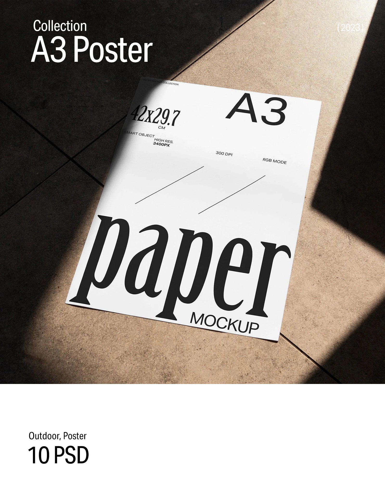 10 A3 Poster Mockups 2023