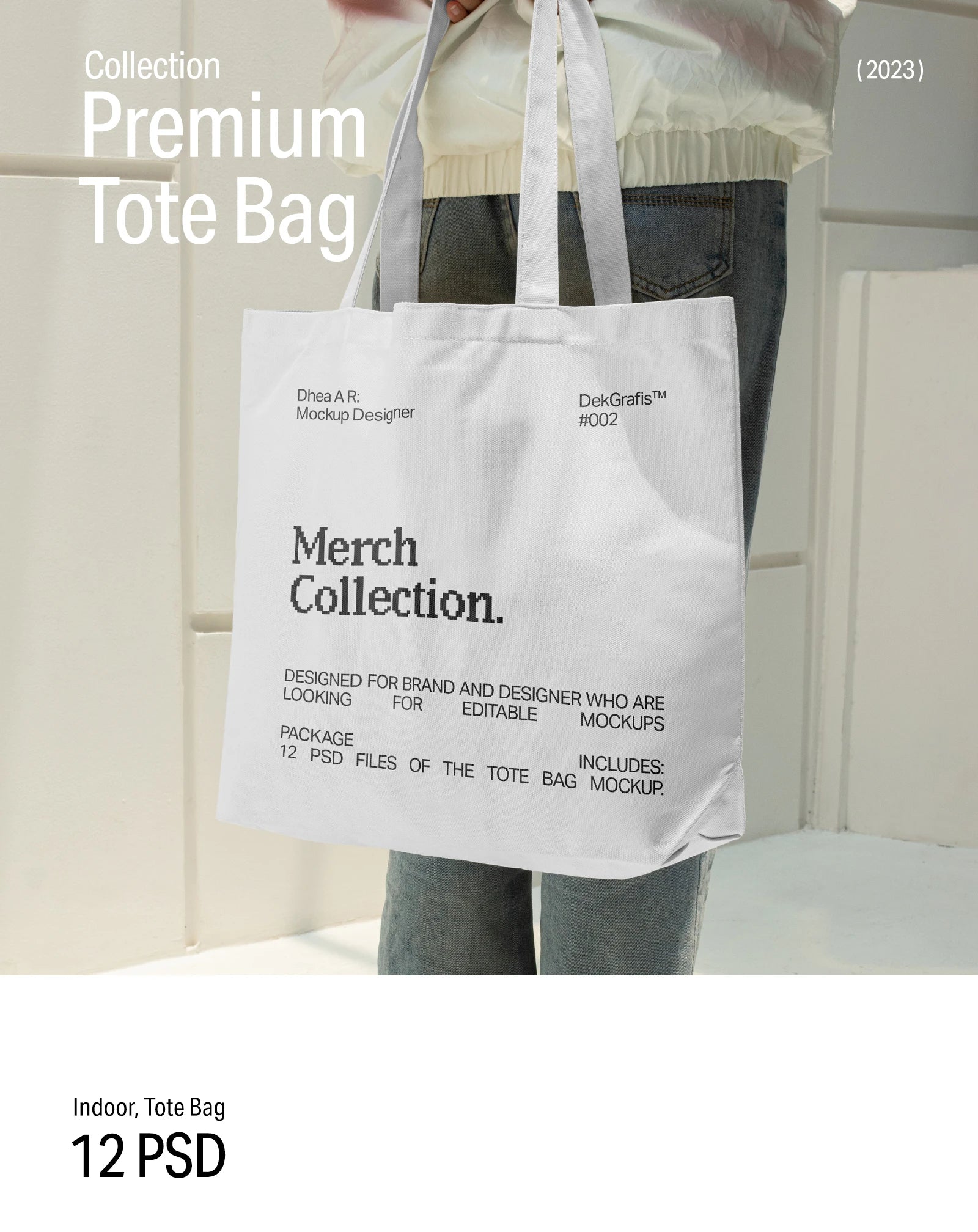 12 Premium Tote Bag Mockups 2023