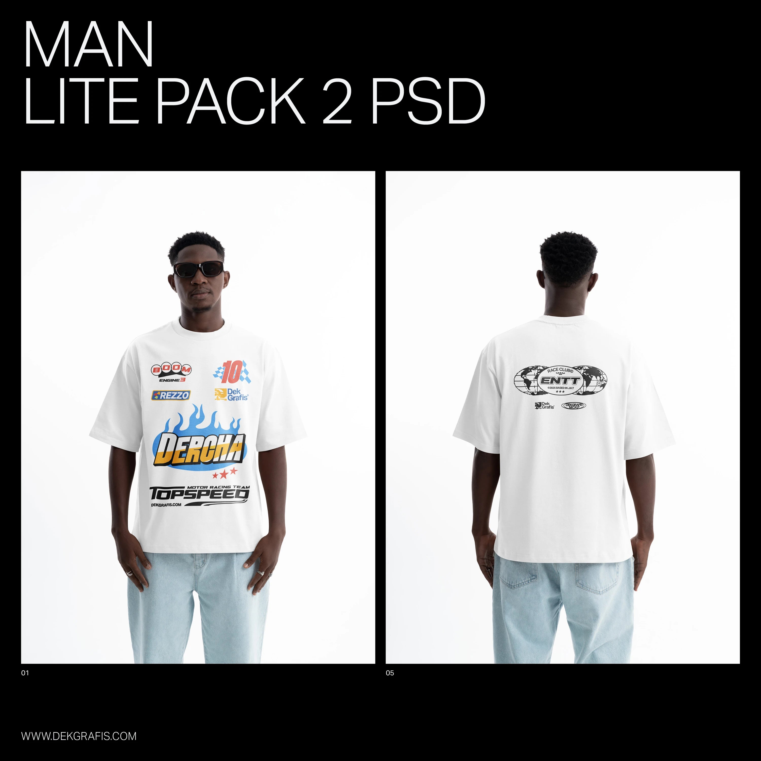 6 Premium Oversized Tees Man Mockups 2025