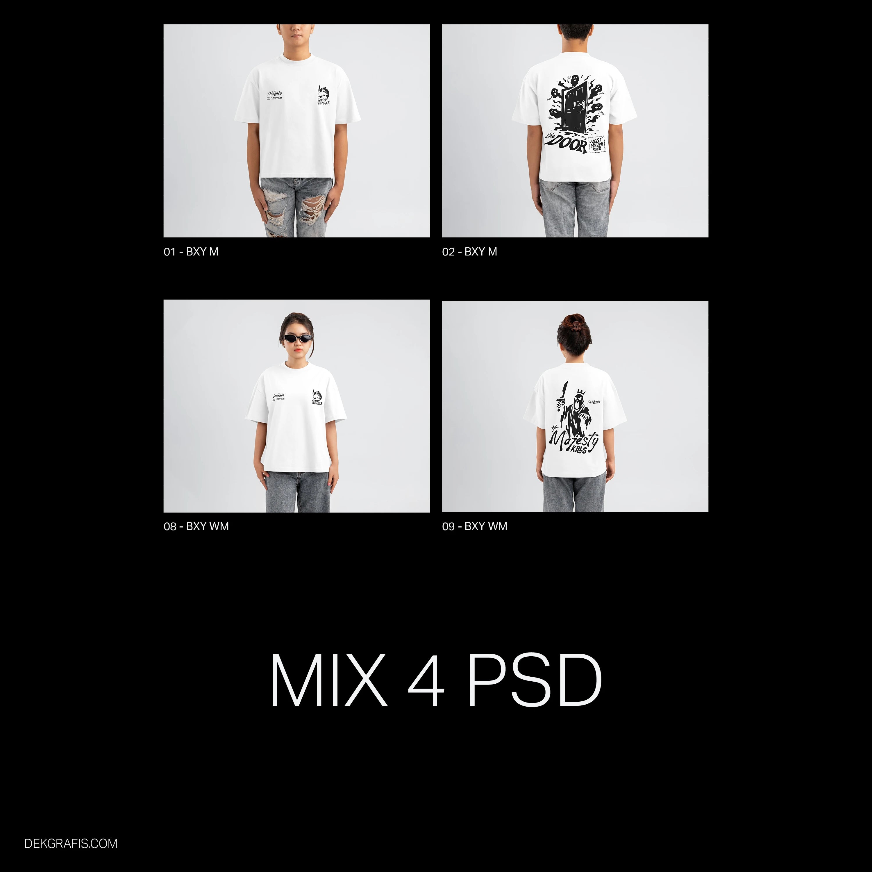 11 Unisex Boxy Fit Tees Mockups 2025