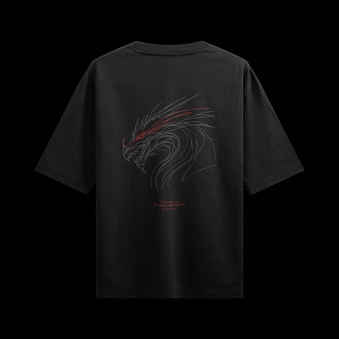 8 Realistic Oversized T-Shirt Mockups BLACK 2024