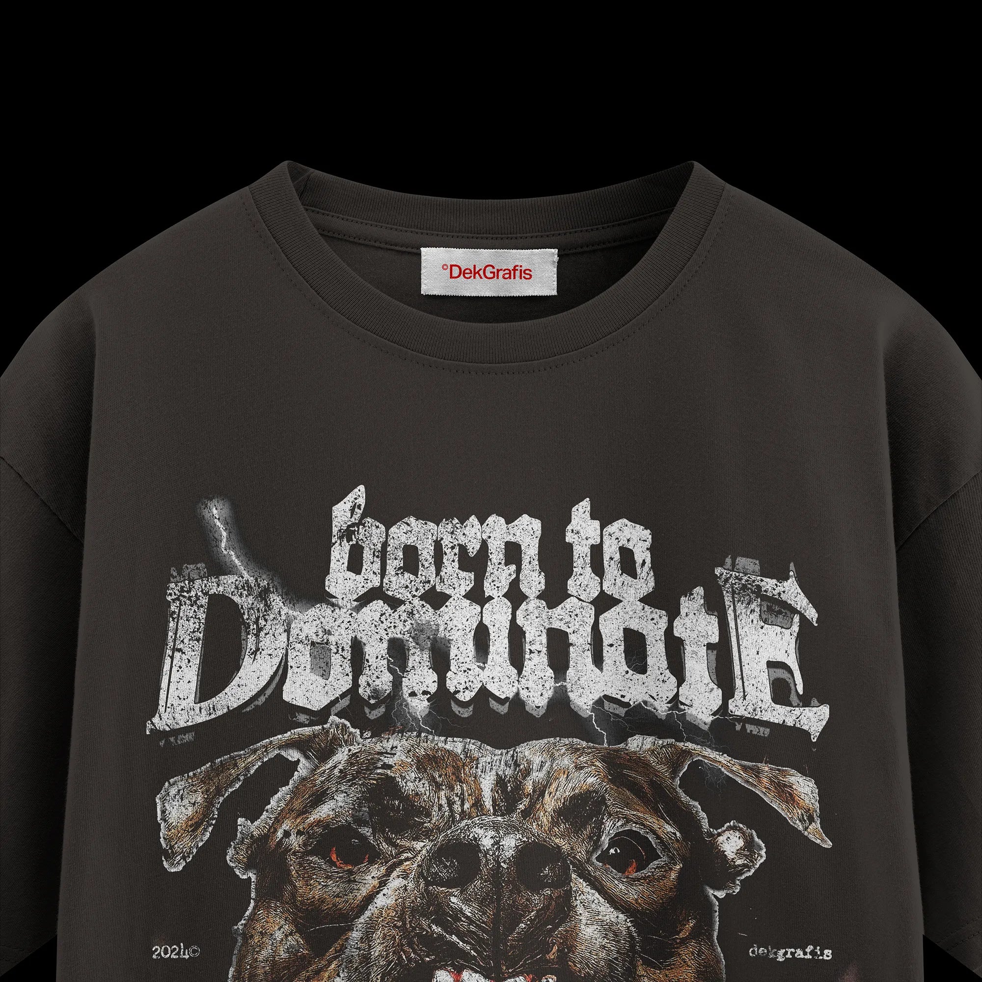 5 Oversized T-Shirt Thin Collar Mockups 2024