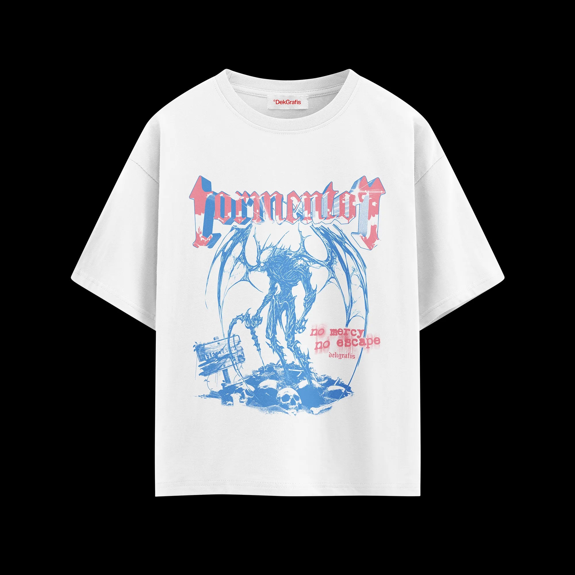 5 Oversized T-Shirt Thin Collar Mockups 2024