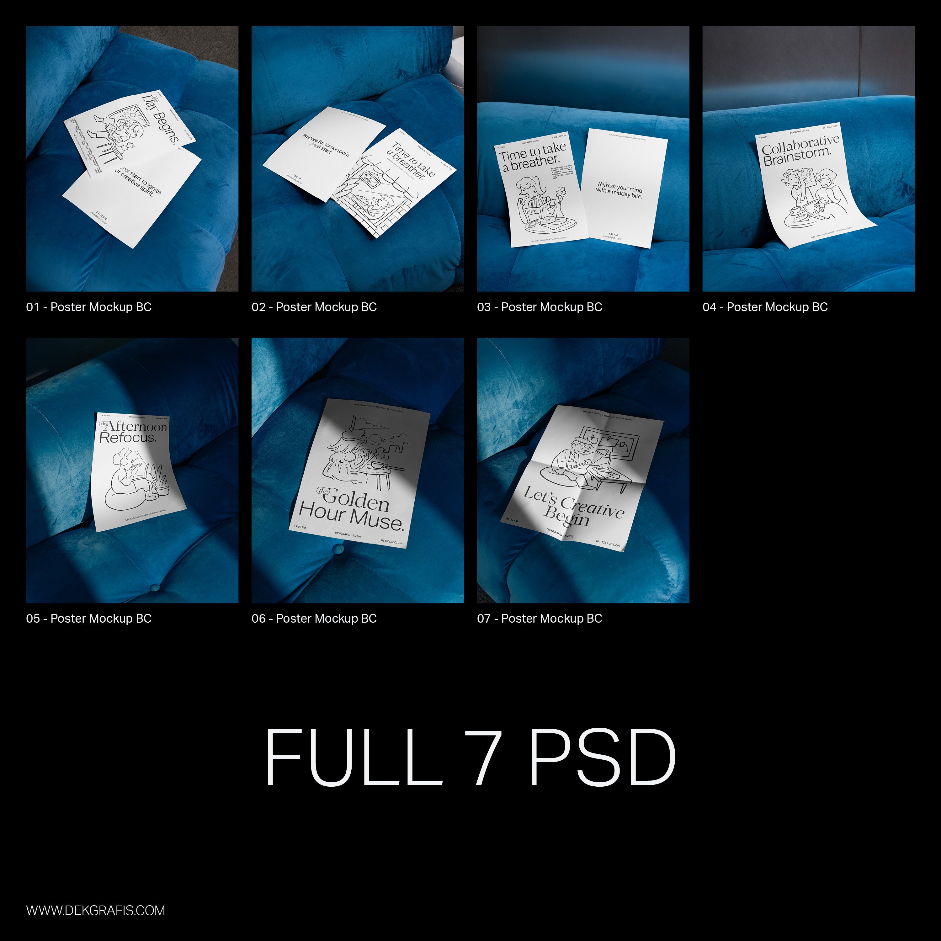 7 Poster Mockups BC Collection 2024