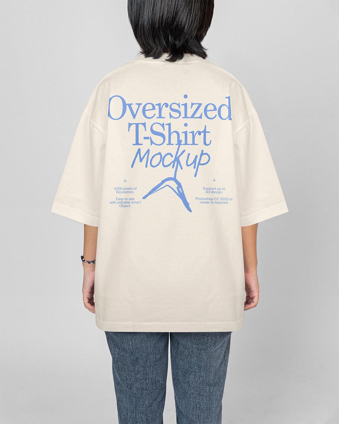Woman Oversize T-Shirt Mockups 2024 07