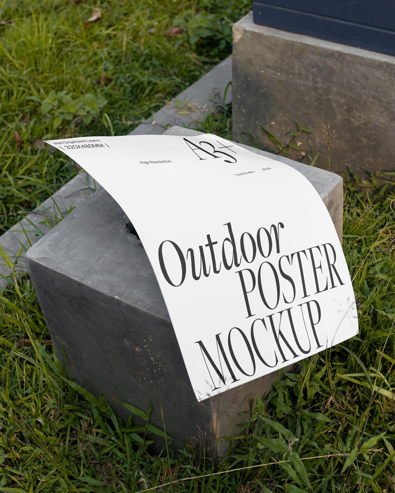 5 Outdoor A3+ Poster Mockups 2024