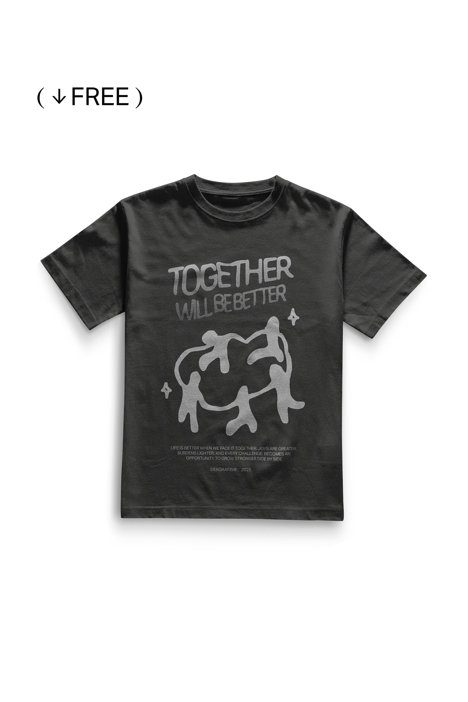 Free Regular Tees Standard Collar Mockup 07