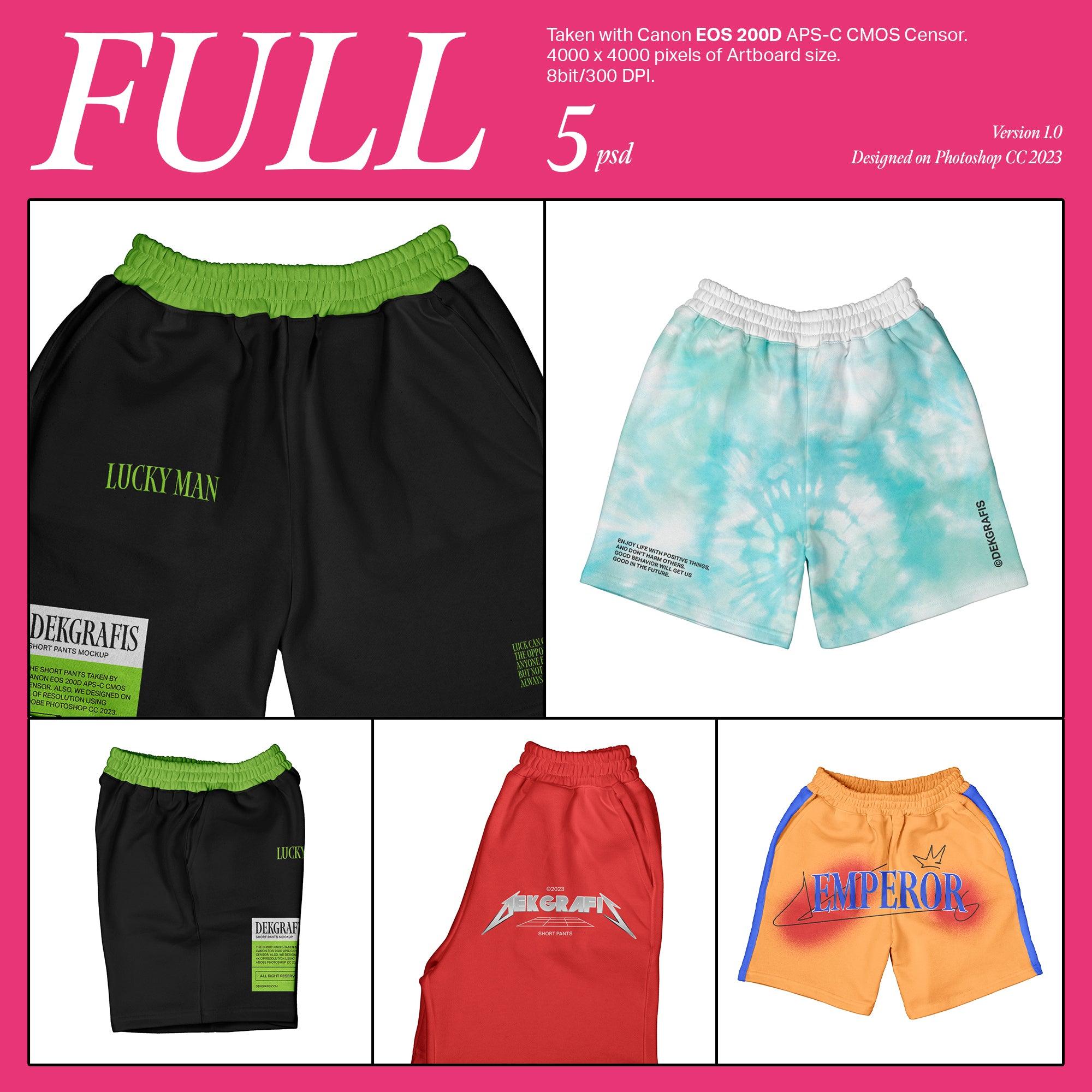 5 Short Pants Mockups 2023