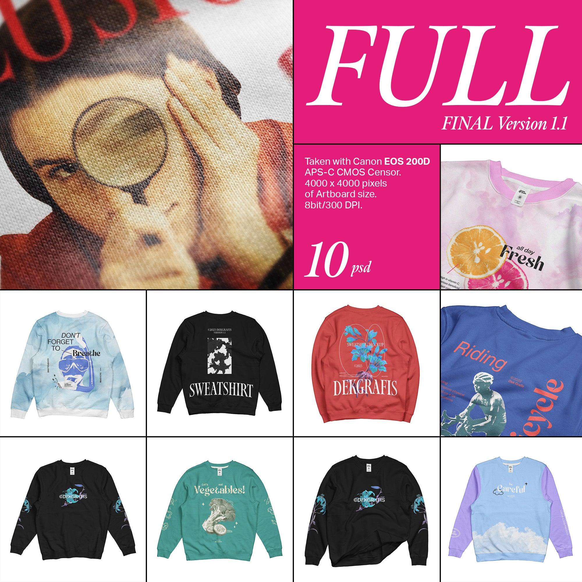 10 Sweatshirt Mockups 2022