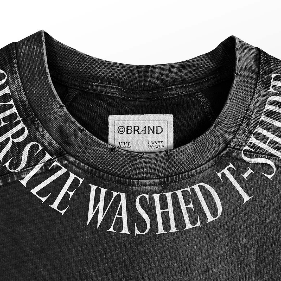 9 Oversize Washed T-Shirt Mockups 2023