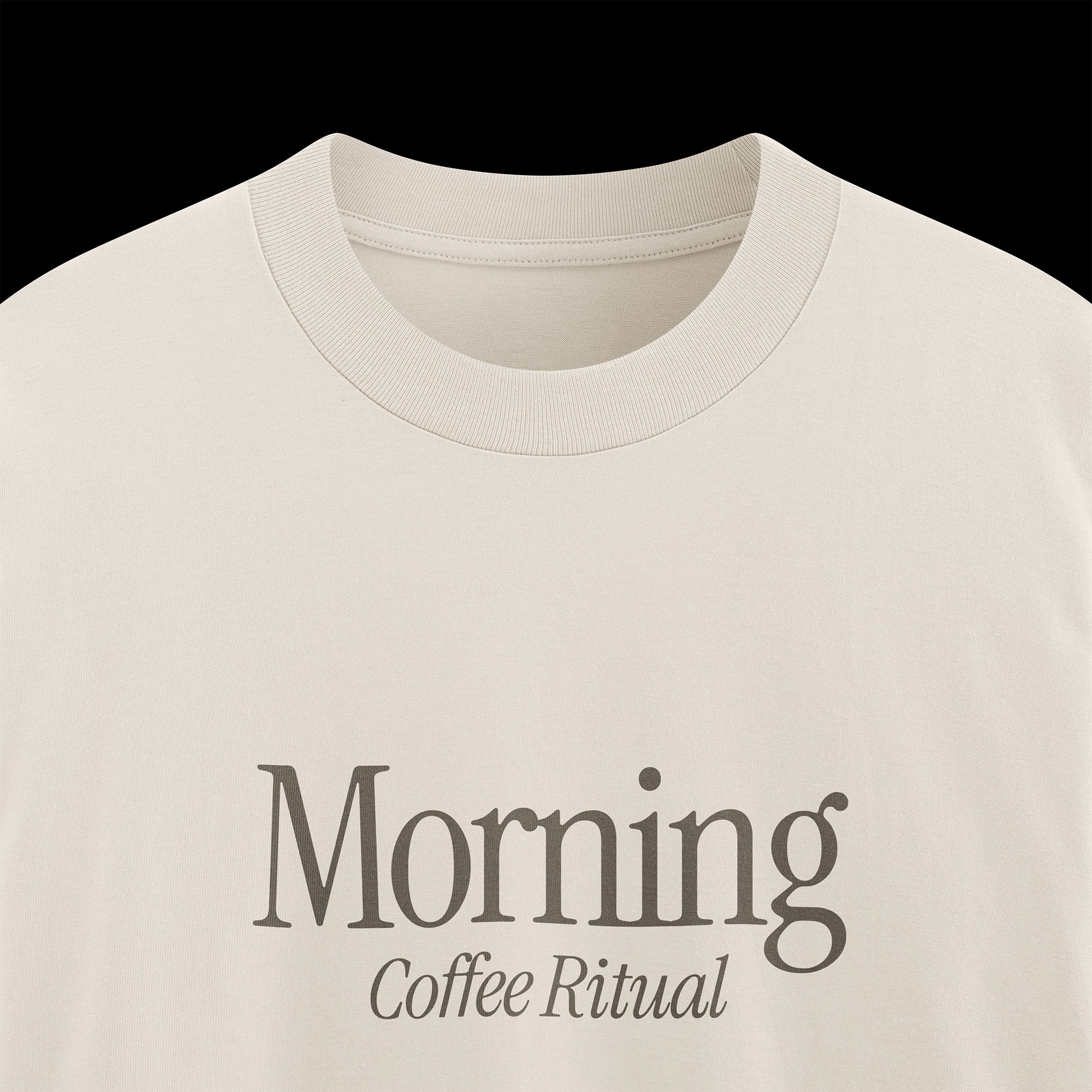 Free Regular T-Shirt Thick Collar Mockup 01