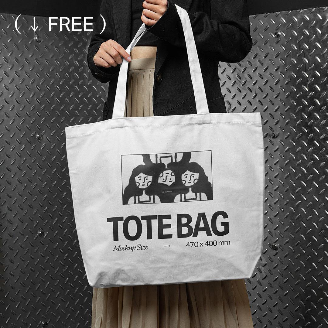 Free Woman Tote Bag Mockup L CRB 2024 03
