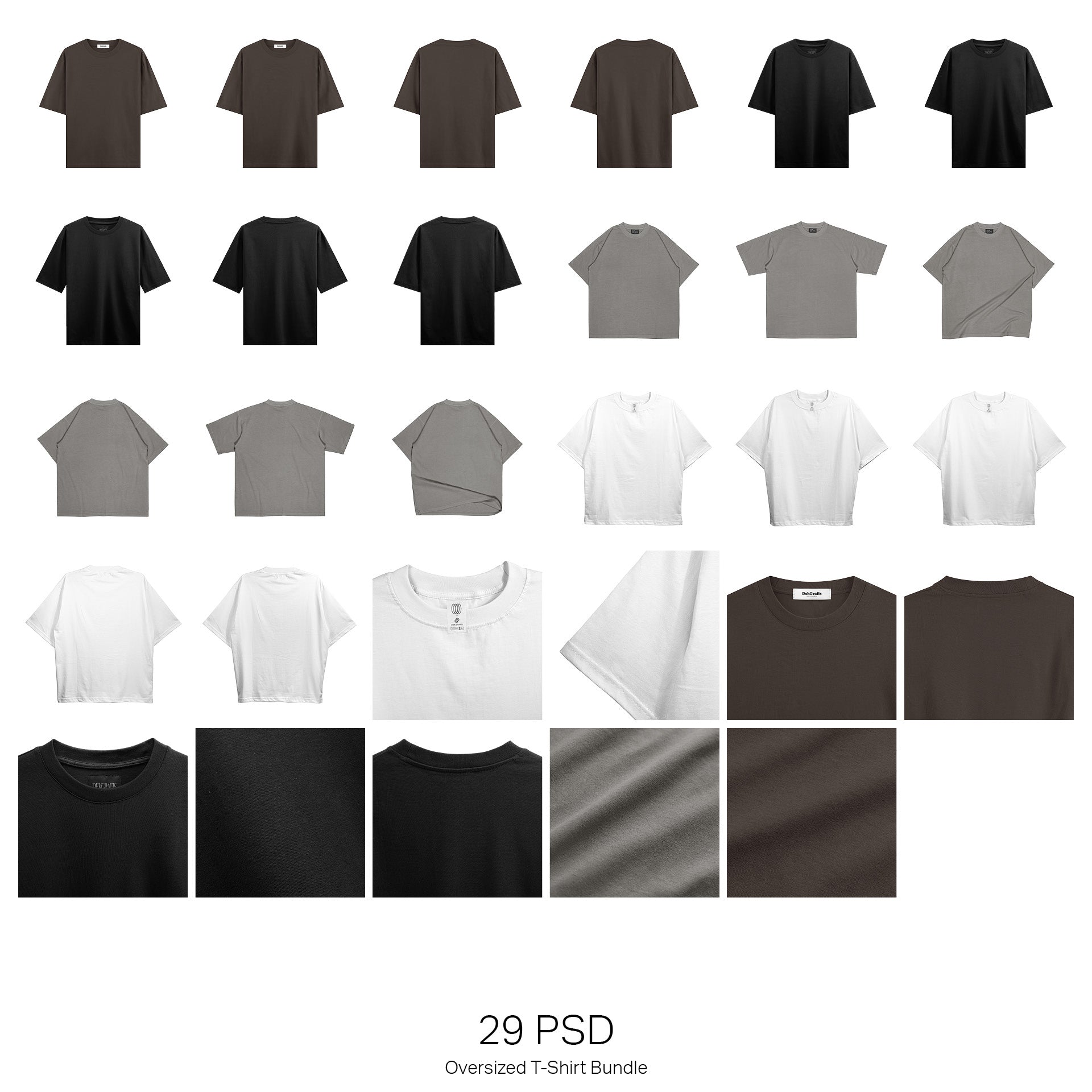 29 PSD Oversized T-Shirt Bundle