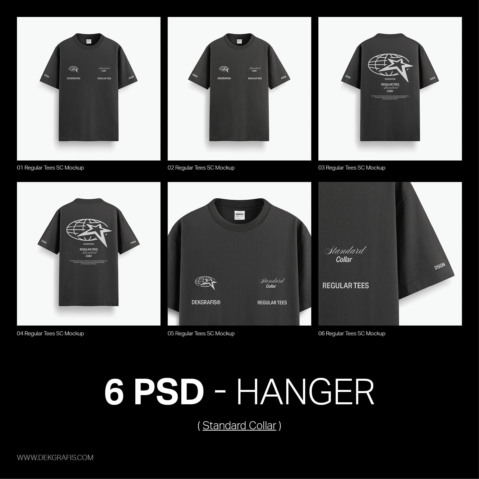 11 Regular Tees Standard Collar Mockups 2025