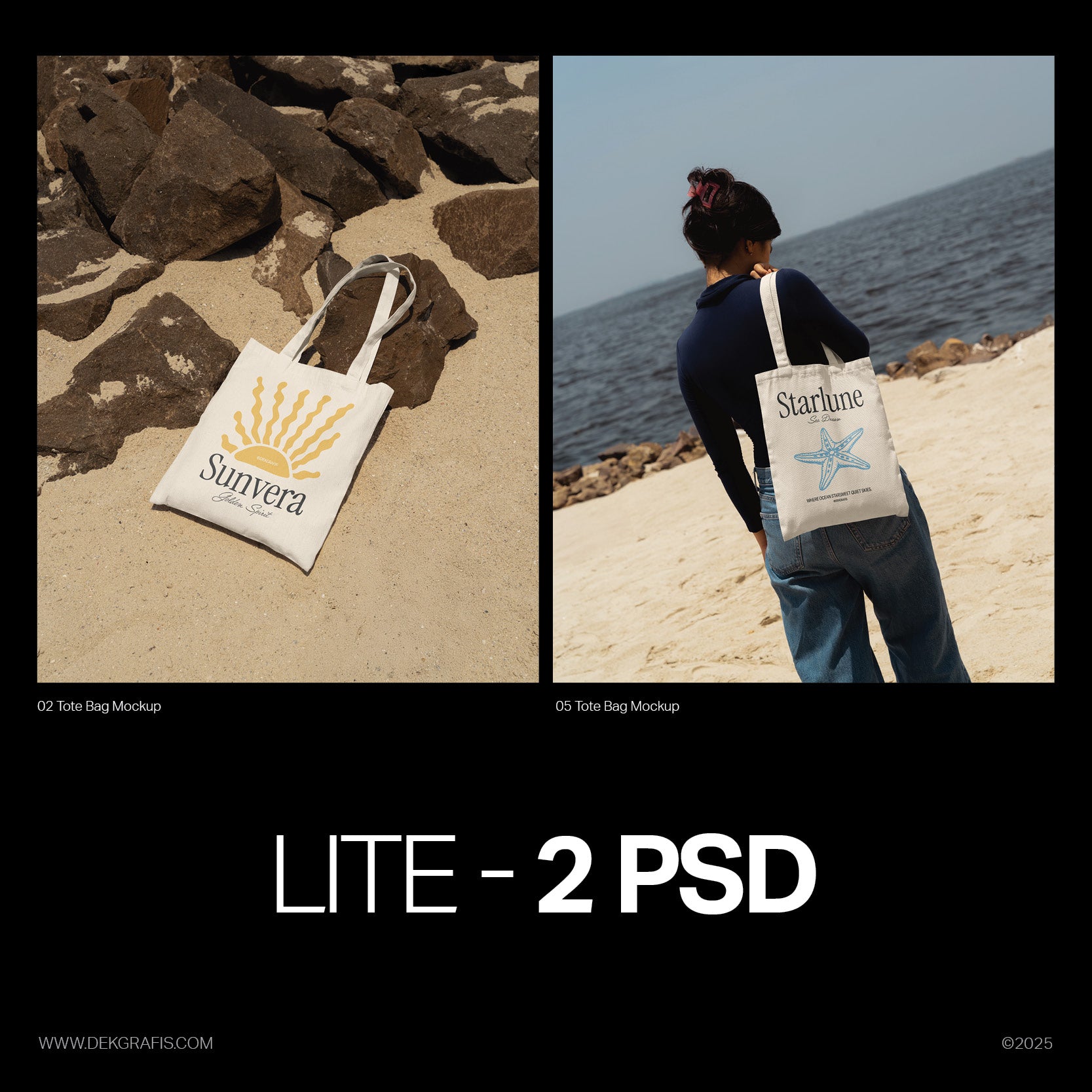 6 Tote Bag Mockups SDC 2025