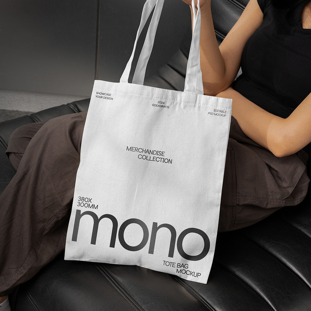 Free Tote Bag Mockup Mono 01