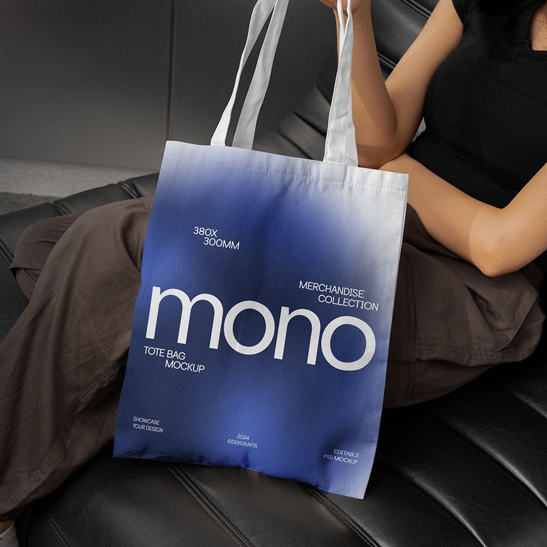 Free Tote Bag Mockup Mono 01