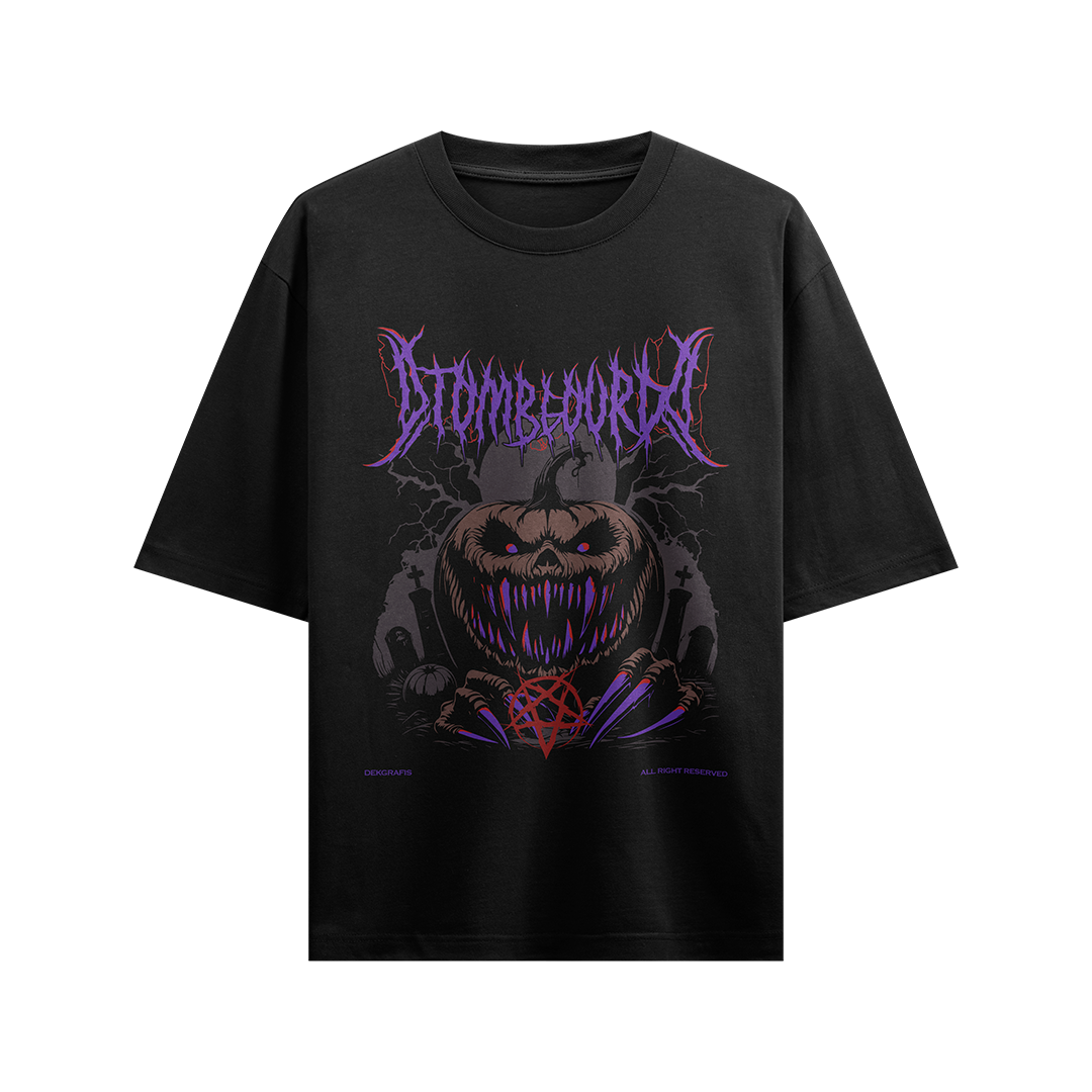 Free Realistic Oversized TShirt Mockup 01 DEKGRAFIS