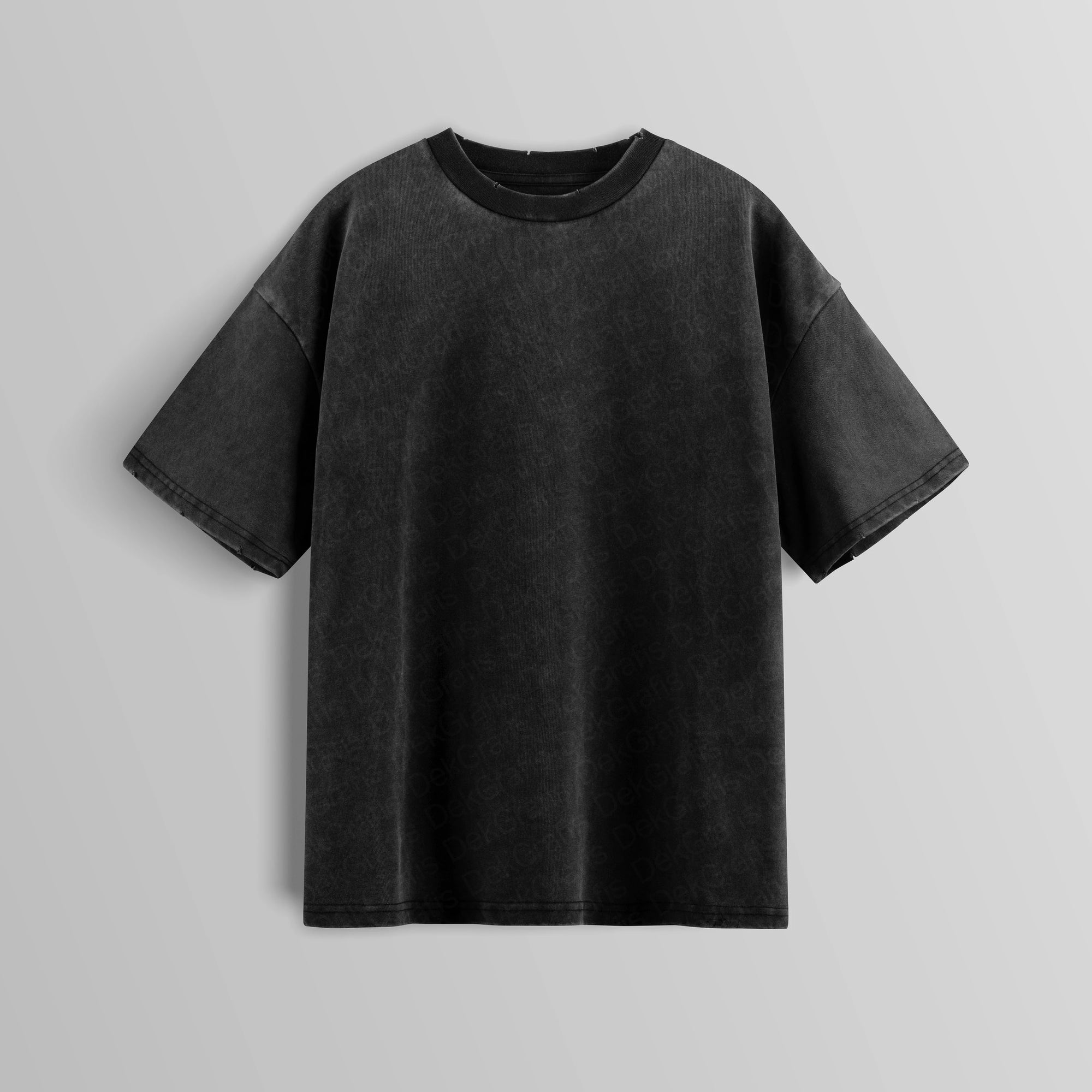 Free Oversized Washed T-Shirt Black 02