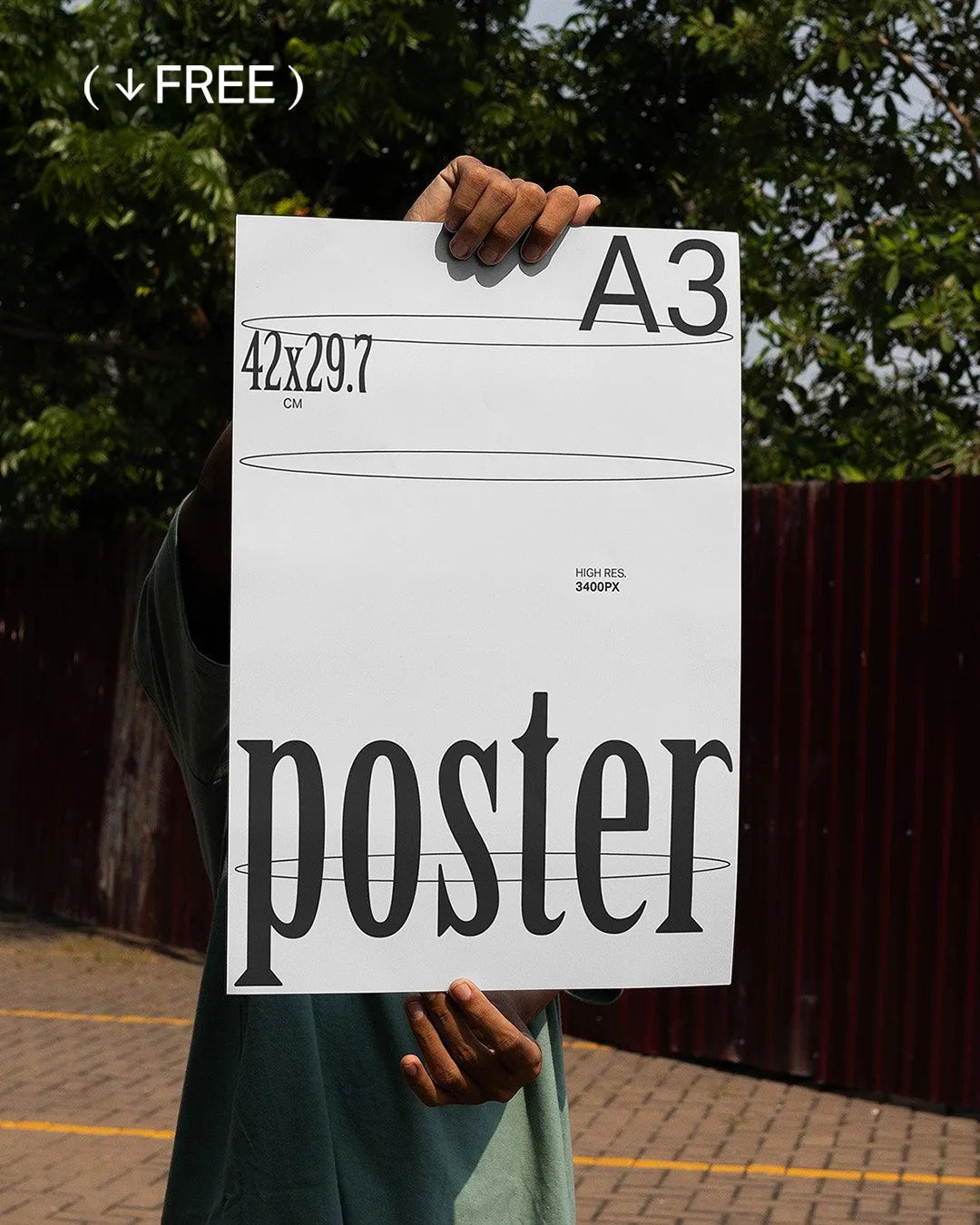 Free A3 Paper Mockup 01