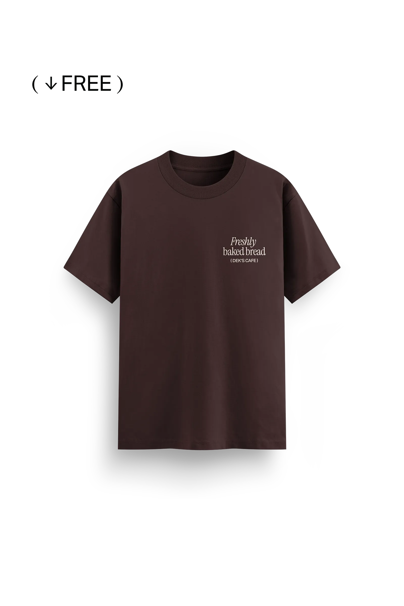 Free Regular T-Shirt Thick Collar Mockup 03