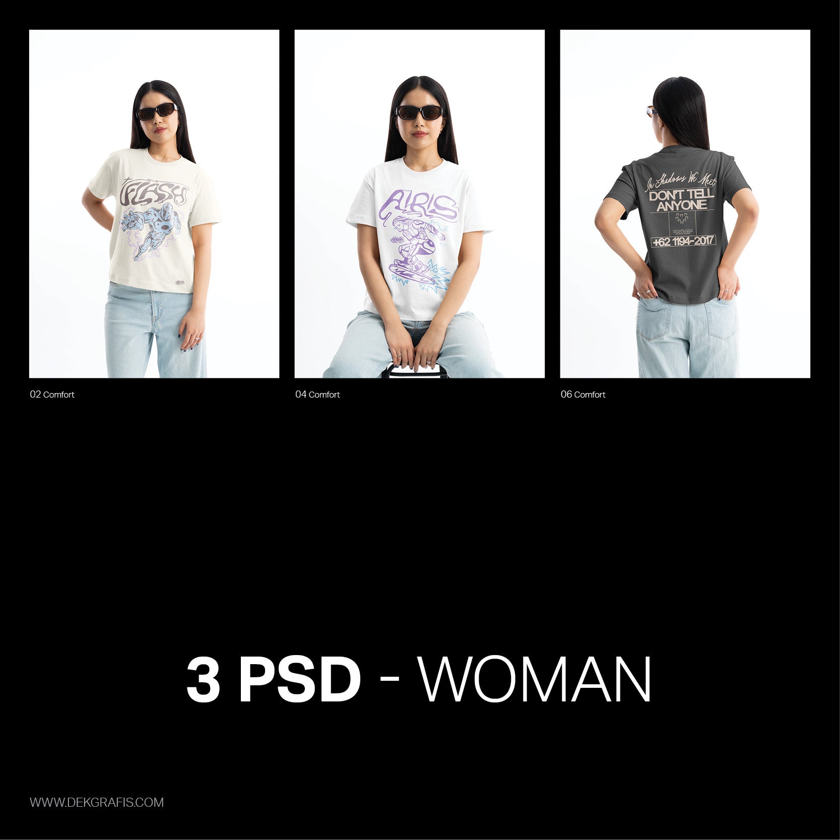 7 Premium Comfort Regular Tees Woman 2025