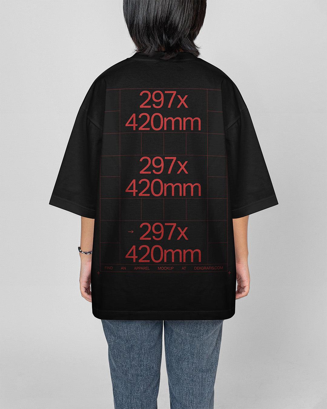 8 Woman Oversized T-Shirt Mockups WBG 2024